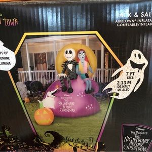 7’ Jack and Sally Inflatable - Nightmare Before Christmas